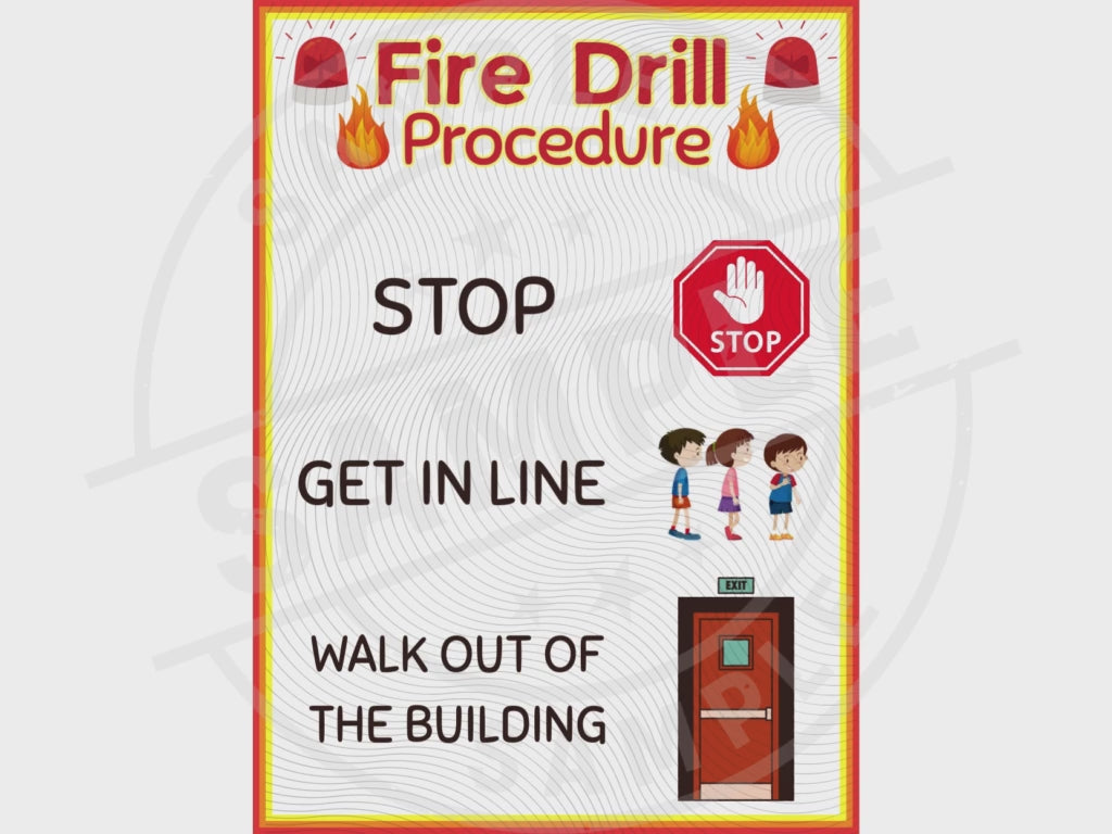 Fire Drill Poster and Book